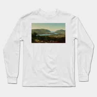 View from Garrison, West Point, New York by David Johnson Long Sleeve T-Shirt